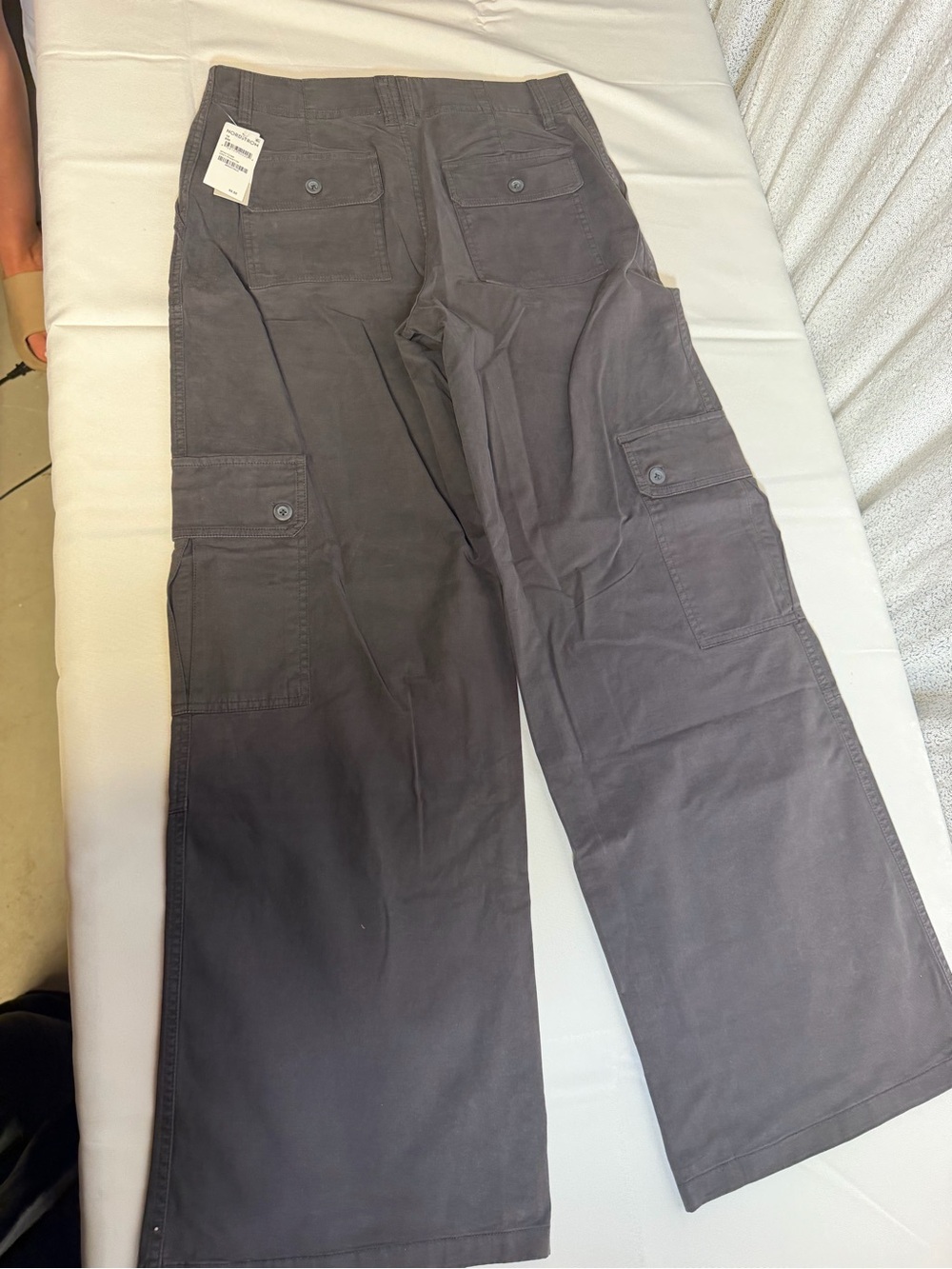 Nordstrom Men's Charcoal Cargo Pants - Picture 3 of 3